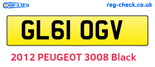GL61OGV are the vehicle registration plates.