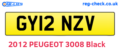 GY12NZV are the vehicle registration plates.