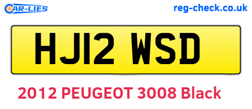 HJ12WSD are the vehicle registration plates.