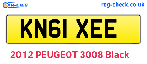 KN61XEE are the vehicle registration plates.