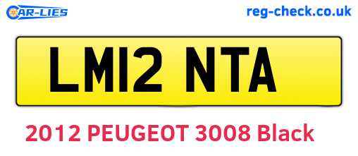 LM12NTA are the vehicle registration plates.