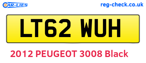 LT62WUH are the vehicle registration plates.