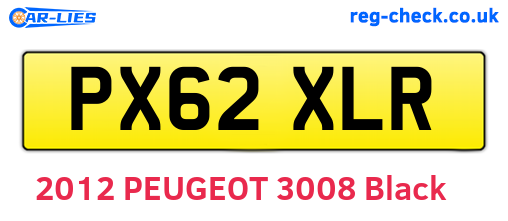 PX62XLR are the vehicle registration plates.