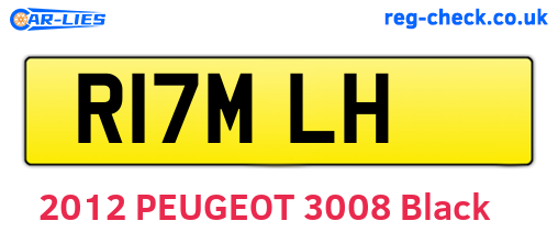 R17MLH are the vehicle registration plates.