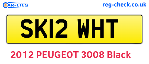 SK12WHT are the vehicle registration plates.