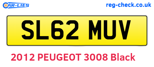 SL62MUV are the vehicle registration plates.