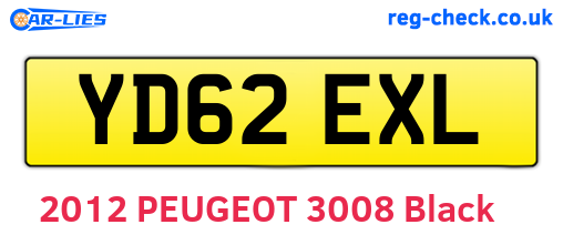 YD62EXL are the vehicle registration plates.