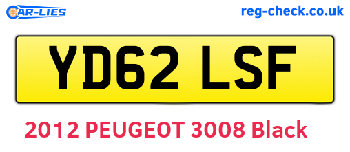 YD62LSF are the vehicle registration plates.