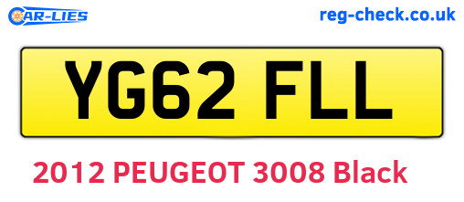 YG62FLL are the vehicle registration plates.