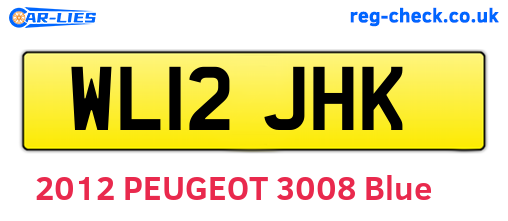 WL12JHK are the vehicle registration plates.