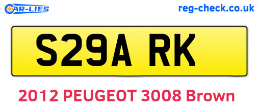 S29ARK are the vehicle registration plates.