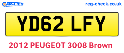 YD62LFY are the vehicle registration plates.