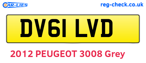 DV61LVD are the vehicle registration plates.