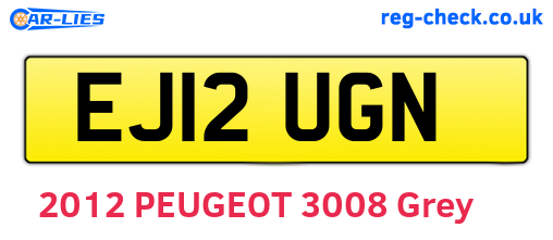 EJ12UGN are the vehicle registration plates.