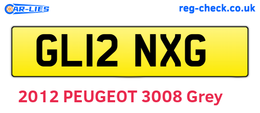 GL12NXG are the vehicle registration plates.