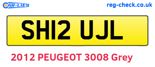 SH12UJL are the vehicle registration plates.