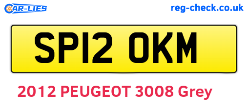 SP12OKM are the vehicle registration plates.