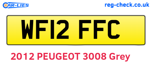 WF12FFC are the vehicle registration plates.