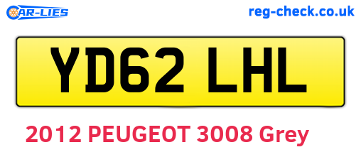 YD62LHL are the vehicle registration plates.