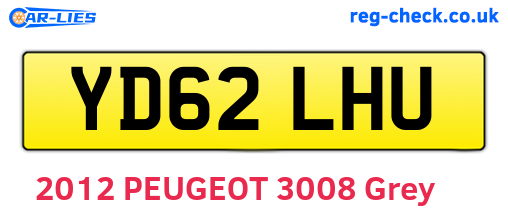 YD62LHU are the vehicle registration plates.