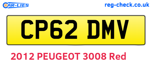 CP62DMV are the vehicle registration plates.