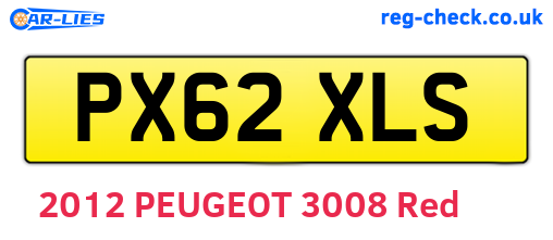 PX62XLS are the vehicle registration plates.