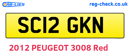 SC12GKN are the vehicle registration plates.