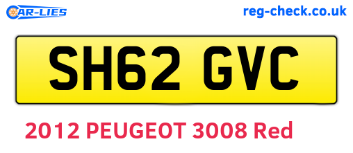 SH62GVC are the vehicle registration plates.
