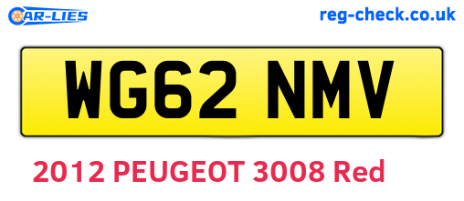 WG62NMV are the vehicle registration plates.