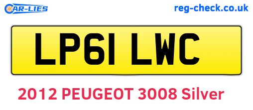 LP61LWC are the vehicle registration plates.