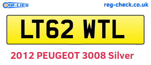 LT62WTL are the vehicle registration plates.