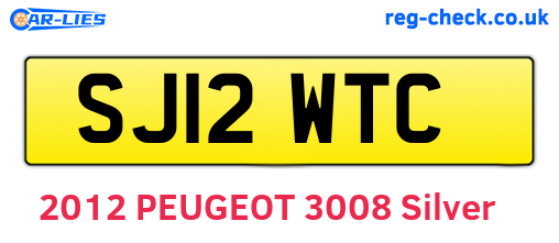 SJ12WTC are the vehicle registration plates.
