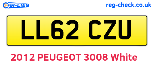 LL62CZU are the vehicle registration plates.