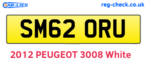 SM62ORU are the vehicle registration plates.