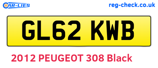 GL62KWB are the vehicle registration plates.