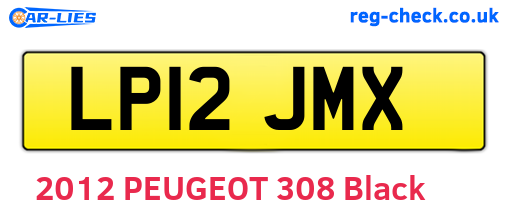 LP12JMX are the vehicle registration plates.