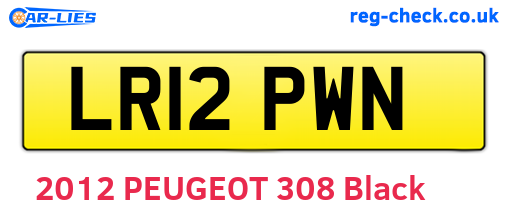LR12PWN are the vehicle registration plates.