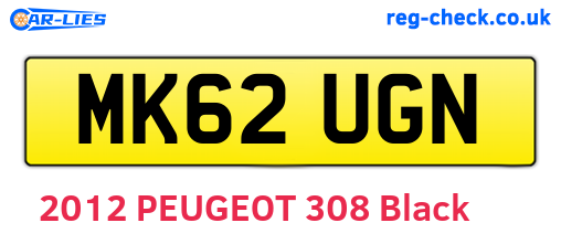 MK62UGN are the vehicle registration plates.