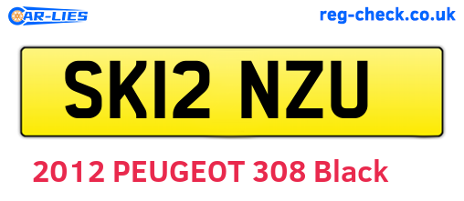 SK12NZU are the vehicle registration plates.