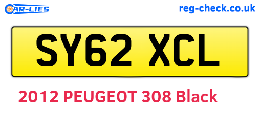 SY62XCL are the vehicle registration plates.