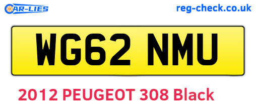 WG62NMU are the vehicle registration plates.
