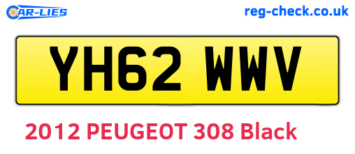 YH62WWV are the vehicle registration plates.