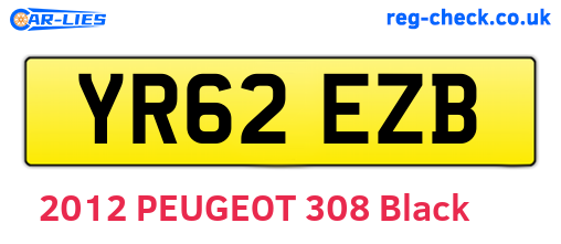 YR62EZB are the vehicle registration plates.