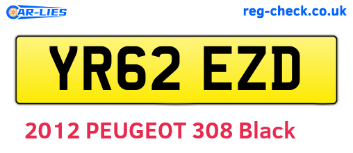 YR62EZD are the vehicle registration plates.