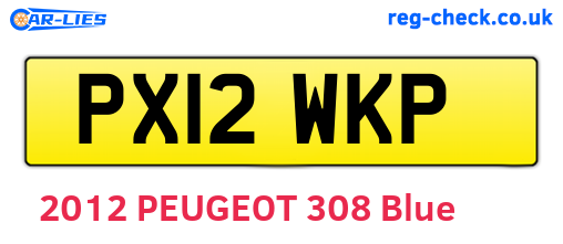 PX12WKP are the vehicle registration plates.