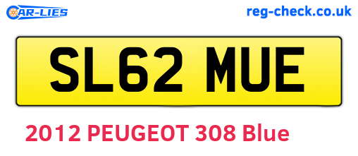 SL62MUE are the vehicle registration plates.