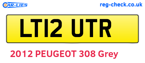 LT12UTR are the vehicle registration plates.