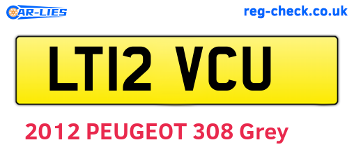 LT12VCU are the vehicle registration plates.