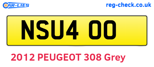 NSU400 are the vehicle registration plates.