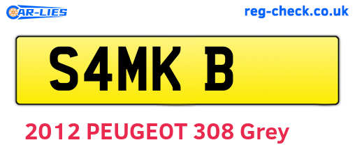 S4MKB are the vehicle registration plates.